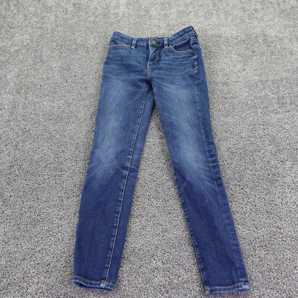 American Eagle The Dream Jean Womens 0 Short Blue Hi-Rise Jegging Skinny Denim